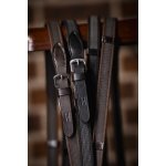 HORSEWARE Otěže Rubber Grip Continental hnědé – Zboží Dáma