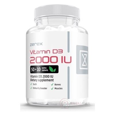Zerex Vitamin D 2000 IU 60 tablet – Hledejceny.cz