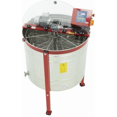 LYSON Medomet zvratný 6-kazetový Langstroth elektrický 230V horní pohon automat Ø 800 mm – CLASSIC LINE – Sleviste.cz