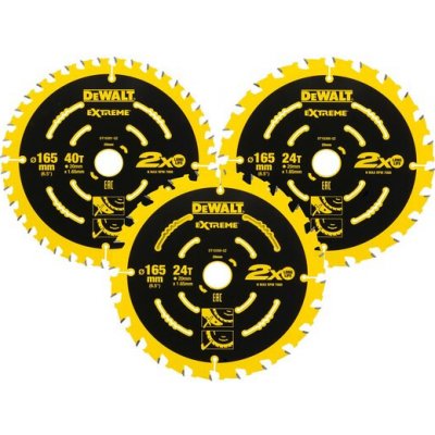DeWalt Pilový kotouč Extreme 2nd Fix 3 Pack DT10397 – Hledejceny.cz