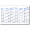 Kalendář Nástěnný Plánovací mapa SK 80x100 cm modrá 2024