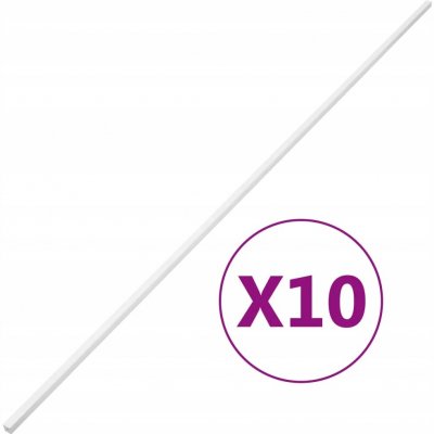PVC lišta na kabely, bílá, 15x10 mm, délka 1 m, montáž šroubováním – Zboží Mobilmania