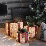 Solight sada 3 LED vánočních dárků 48× LED IP44 – Hledejceny.cz