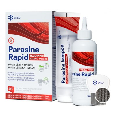 ENEO Parasine Rapid roztok+šampon vši/hnid. 2 x 200 ml – Zboží Dáma