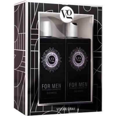 Vivian Gray For Men Oud Wood šampon + SG 2 x 350 ml – Hledejceny.cz