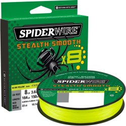 Spiderwire šňůra Stealth Smooth8 žlutá 150m 0,33mm