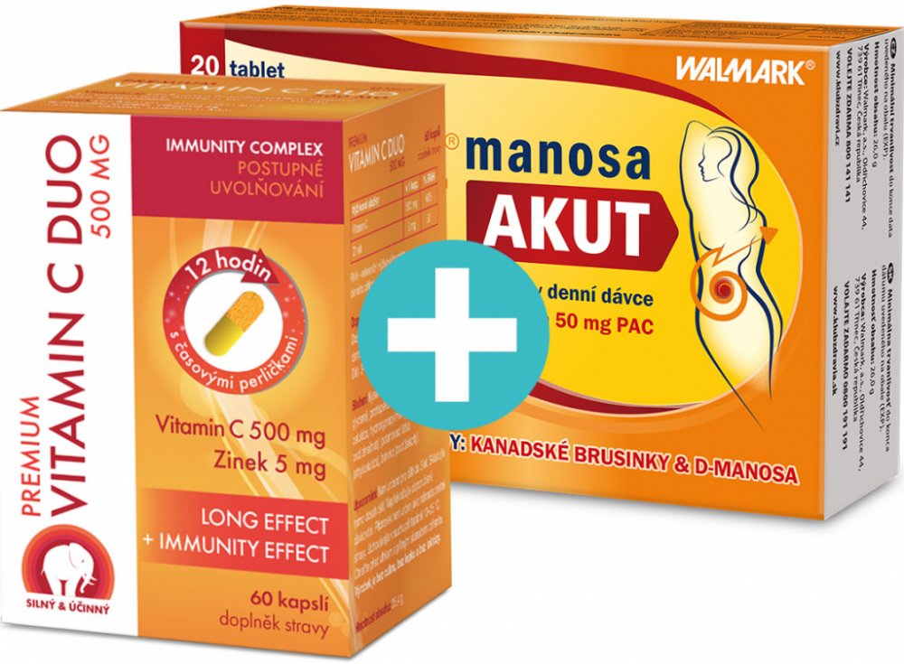Walmark Urinal Akut 20 tablet + Premium Vitamin C 250 mg 100 tablet |  Srovnanicen.cz