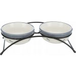 Trixie set keramických misek se stojánkem 2 x 0,25 l/12,5 cm – Zboží Dáma