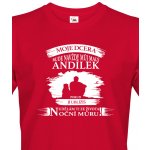 Tričko pro tatínky Moje dcera bude navždy můj andílek červená – Hledejceny.cz