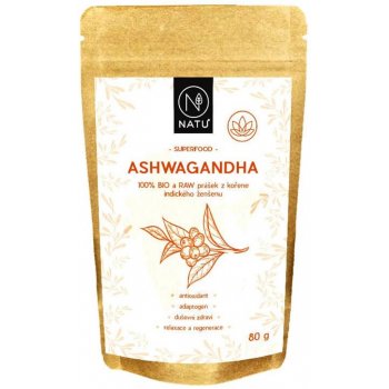 NATU Ashwagandha BIO prášek 80 g