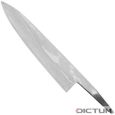 Dictum Čepel na výrobu nože Damascus Blade Blank 15 Layers Gyuto 180 mm