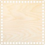 Chráněná dílna Dřevěný svět Dno na košík - čtverec 20 x 20 cm, přírodní – Zboží Dáma