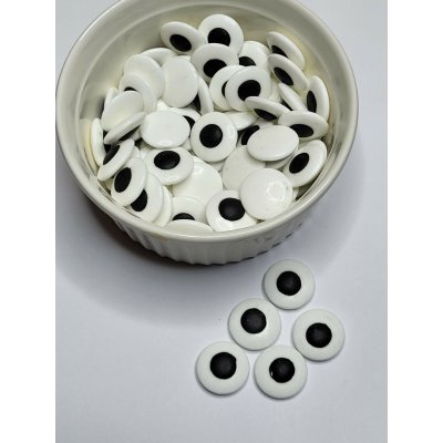 Lucie´s Sprinkles Cukrové oči 18 mm – jedlé dekorace na dorty a cupcaky (bez lepku) 35g: 35g – Sleviste.cz