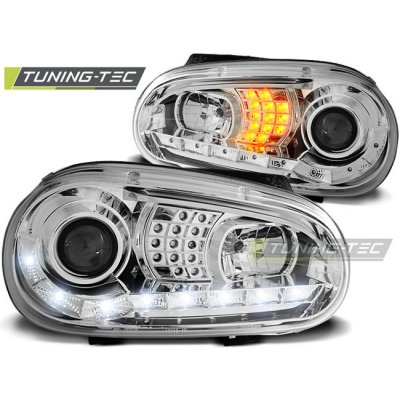 Tuning-Tec Přední čirá LED světla Volkswagen Golf IV (1997 - 2006) - chromované – Hledejceny.cz