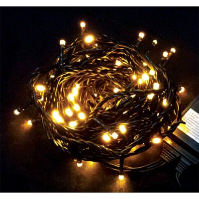 MagicHome Vánoční řetěz Orion 10m 100 x LED žlutá 8 funkcí – Hledejceny.cz