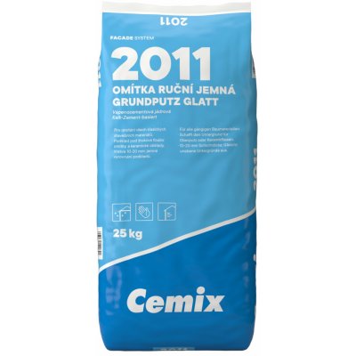 Cemix 2011 jemná Omítka jádrová 25 kg – Zbozi.Blesk.cz