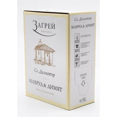 Zagreus Winery Sv. Dimitr Mavrud x Dimyat bílá 2023 13% 3 l (karton) – Hledejceny.cz