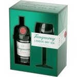 Tanqueray London Dry Gin 43,1% 700 ml (dárkové balení 1 sklenice) – Zbozi.Blesk.cz