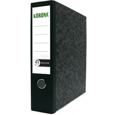 Korona Pákový pořadač A4 80 mm Executive, s lištami, černý hřbet – Zboží Živě