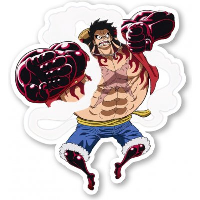 One Piece Samolepka Luffy Gear 4 Bound Man – Zboží Živě