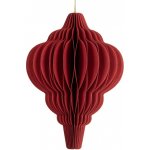 Červená vánoční ozdoba z papíru Harmonic V 10 cm – Zboží Dáma
