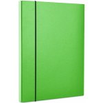 Velkoobchodplus Box na spisy s klopou a gumičkou, A4/40 mm, karton, kapacita 300 listů Barva: Zelená – Zboží Mobilmania