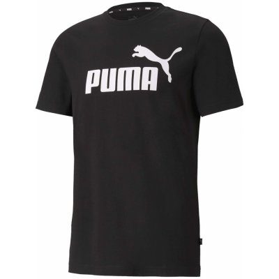 Puma pánské tričko ESS LOGO TEE 58666601 černá – Zboží Dáma