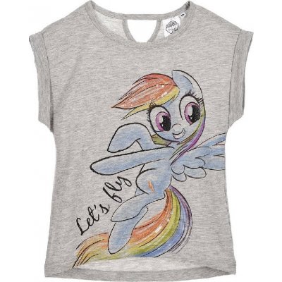 MY LITTLE PONY RAINBOW DASH ŠEDÉ DÍVČÍ TRIČKO