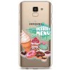 Pouzdro a kryt na mobilní telefon Samsung TopQ Samsung J6 silikon Dessert Menu 37881