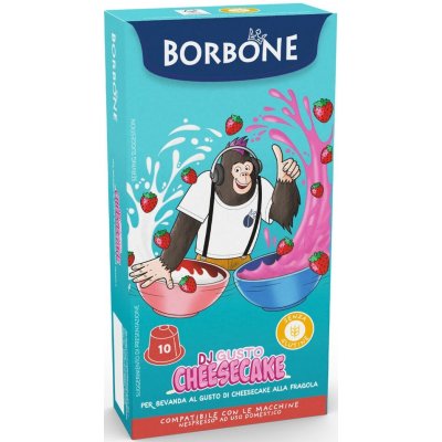 Caffé Borbone Instantní Bílá Čokoláda s jahodami kapsle do Nespresso 10 ks