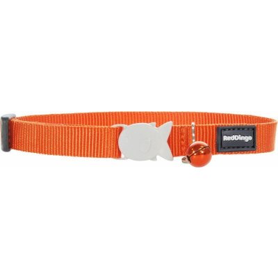 Red Dingo obojek pro kočky Orange 12 mm – Zboží Dáma
