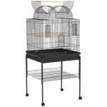 PawHut klec ocel 63 x 53 x 144 cm černá – Zboží Dáma
