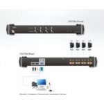 Aten CS-1754 KVM 4/1 USB 19'' PS/2 Audio PC, MAC, SUN – Zbozi.Blesk.cz