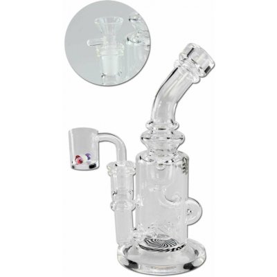 Recycle bong Blaze na výtažek i sušinu s perkolátorem 21 cm čirá – Hledejceny.cz