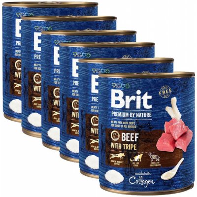 Brit Premium by Nature Dog Beef with Tripe 6 x 800 g – Zboží Mobilmania