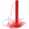 Prýmka, stuha, mašle, lemovka Paper Design Organza 40cm/9m obšitá - červená - 065