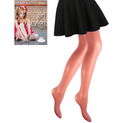 Dívčí punčochy Girl nylon B 20 den růžová