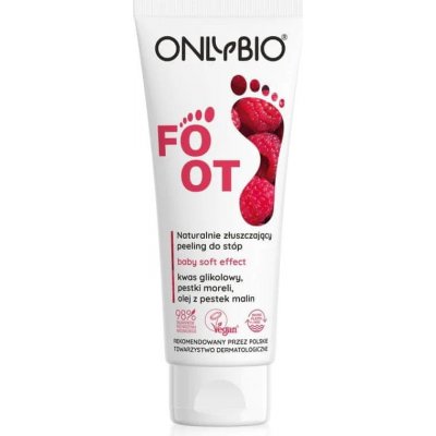 OnlyBio přirozeně peelingový peeling na nohy 75 ml