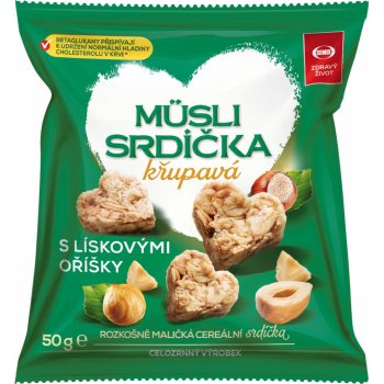 Semix Müsli srdíčka křupavá s lískovými oříšky 50 g