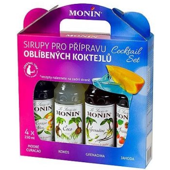 Monin Cocktail box 4 x 250 l