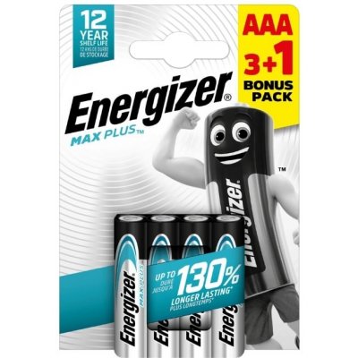 Energizer Max Plus AAA 4ks EM008 – Zboží Mobilmania