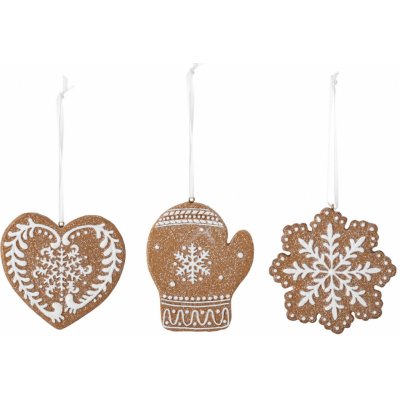 Vánoční odzoby Gingerbread II set 3 ks Bloomingville – Hledejceny.cz