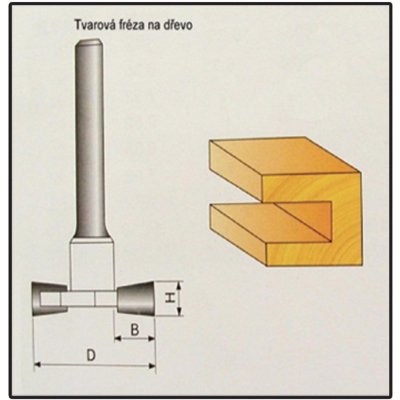 Tvarová fréza Stavtool P70807 do dřeva 12x9,4mm – Zbozi.Blesk.cz