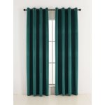 MKLuzkoviny.cz Sametové zatemňovací závěsy Cesar petrolejové - 140 x 160 cm (2ks) - kroužky – Sleviste.cz