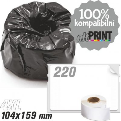 Štítky AltPrint[Dymo] LW Standard - permanentní, 104x159, 220ks – Zboží Živě