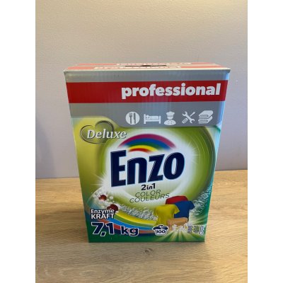Enzo Deluxe prací prášek Professional 2in1 Color 7,1 kg 100 PD – Zboží Dáma