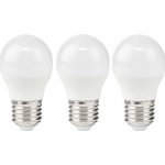 Nedis LBE27G452P3 LED žárovka, E27, G45, 220V, 4.9W, teplá bílá, 470lm, 2700K, matná, 3ks LBE27G452P3 – Hledejceny.cz