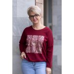 Italy fashion Mikina od SRDCE Krémová – Zboží Dáma