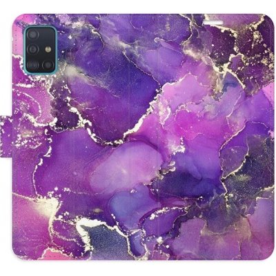 Pouzdro iSaprio flip Purple Marble Samsung Galaxy A51 – Zboží Mobilmania