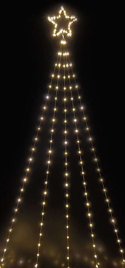 MagicHome Vánoční dekorace Kometa 240 LED teplá bílá 10 funkcí IP44 venkovní 5x3,90 m